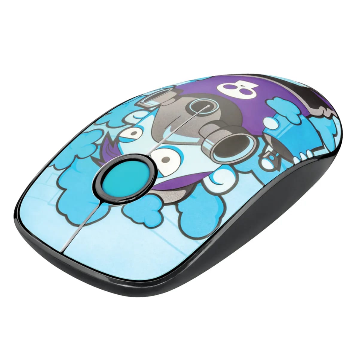 Mouse Inalambrico Trust Sketch Azul Silent Wireless Usb