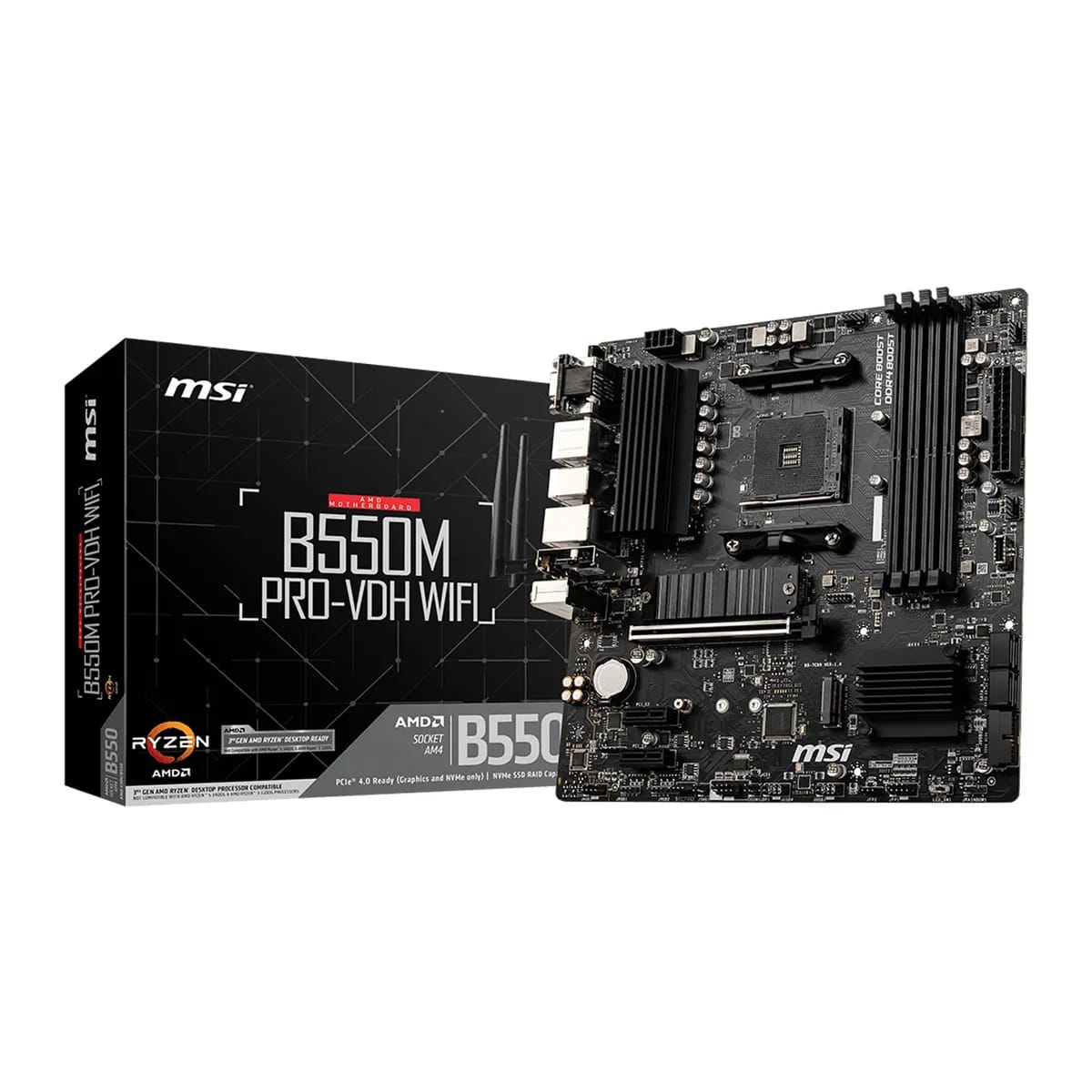 Motherboard Msi B550m Pro-vdh Wifi Ddr4 Am4 Hdmi