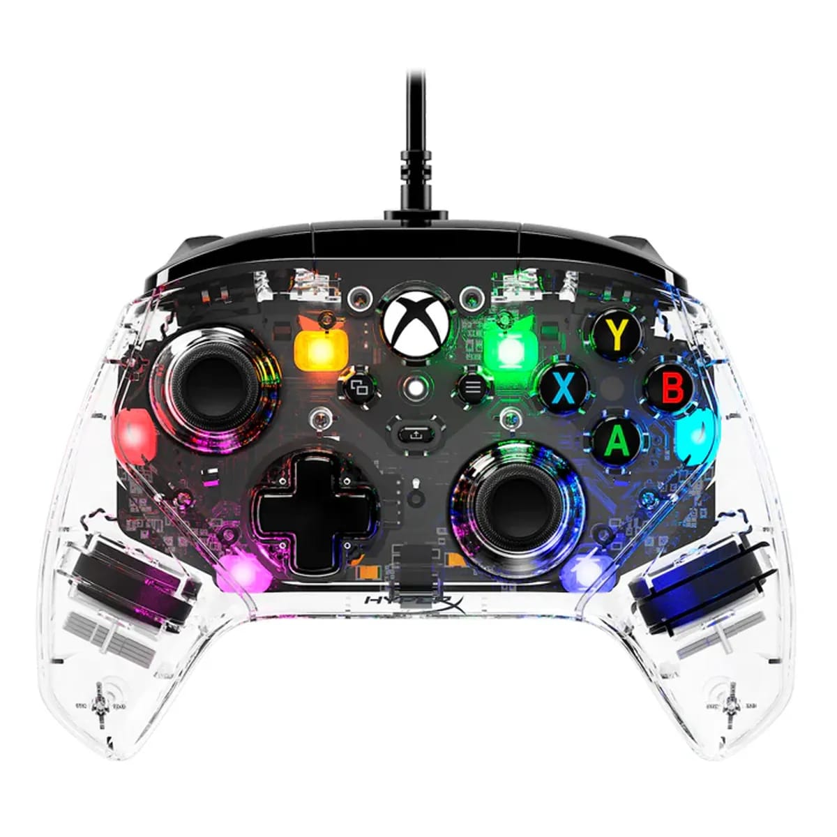 Joystick Hyperx Clutch Gladiate Rgb Transparente Xbox One X S